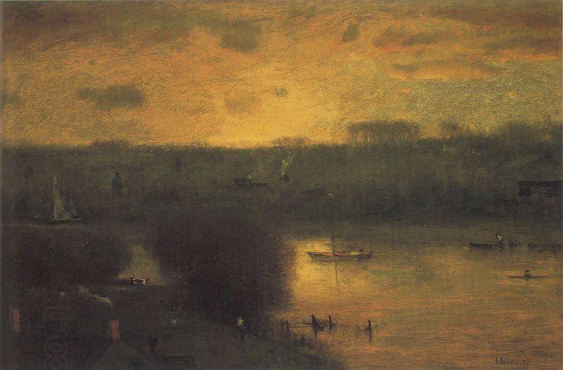 George Inness Sunset on the Passaic